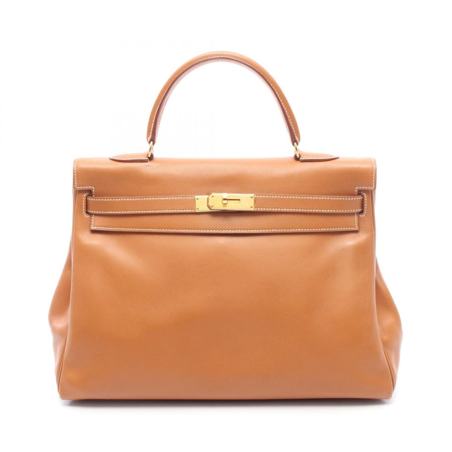 Hermes Handbag Kelly 35 Gold Retourne 2-Way