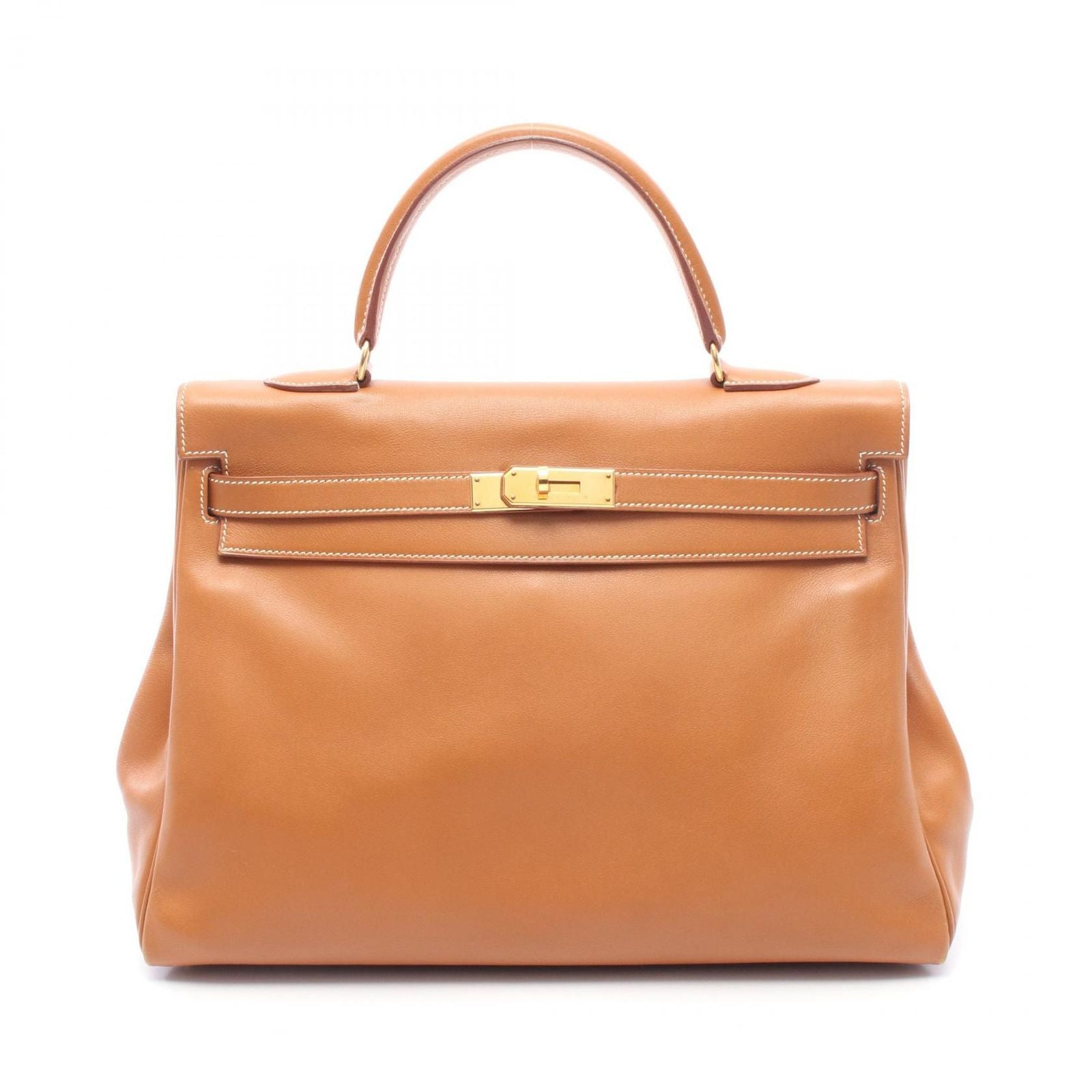 Hermes Handbag Kelly 35 Gold Retourne 2-Way