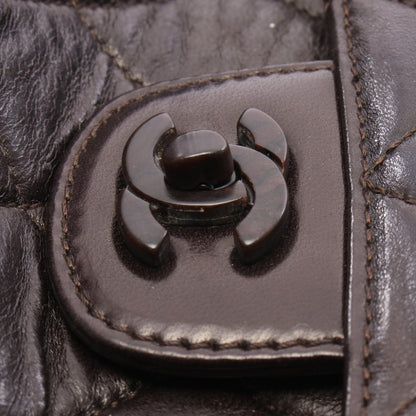 Chanel Tote Quilted Dark Brown Lambskin — view 9