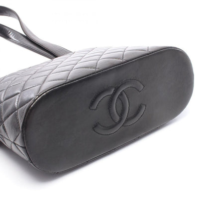 Chanel Shoulder Bag Quilted Black Lambskin — view 6