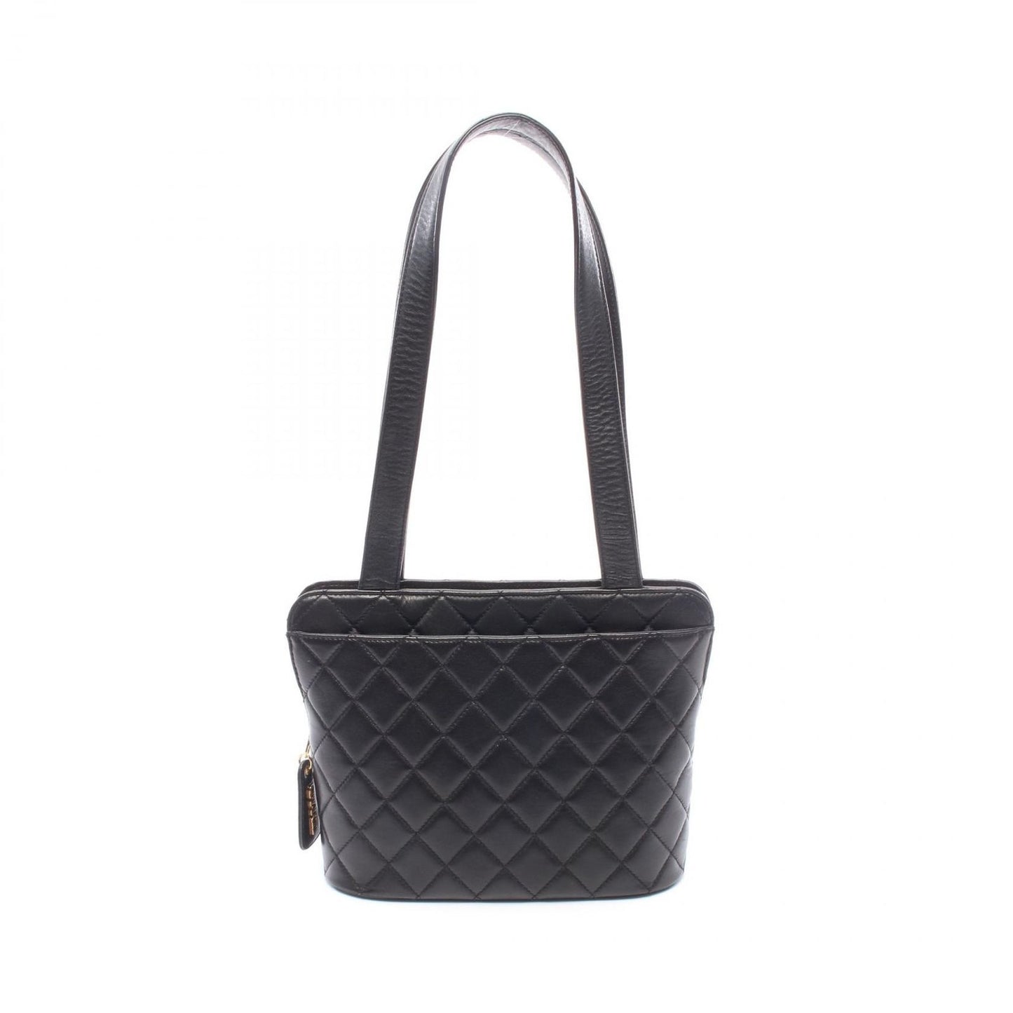 Chanel Shoulder Bag Quilted Black Lambskin