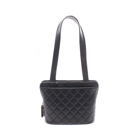 Chanel Shoulder Bag Quilted Black Lambskin