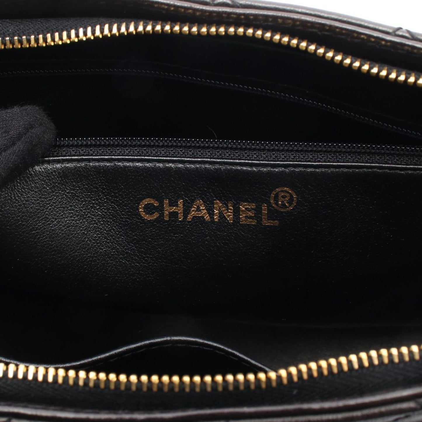 Chanel Shoulder Bag Quilted Black Lambskin — view 4