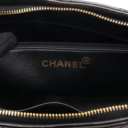 Chanel Shoulder Bag Quilted Black Lambskin — view 4
