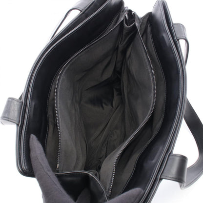 Chanel Tote CC Logo Black Lambskin — view 3