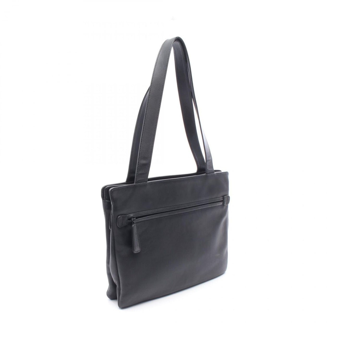 Chanel Tote CC Logo Black Lambskin — view 2