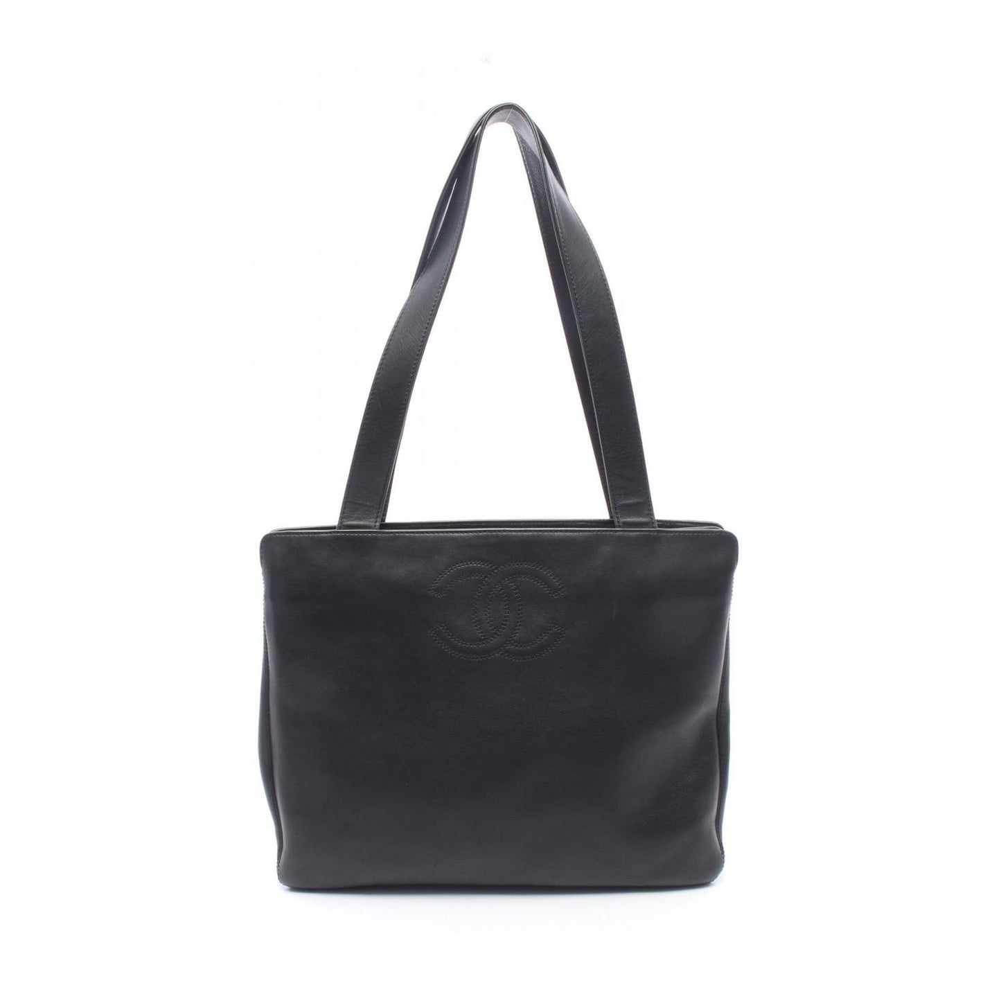 Chanel Tote CC Logo Black Lambskin