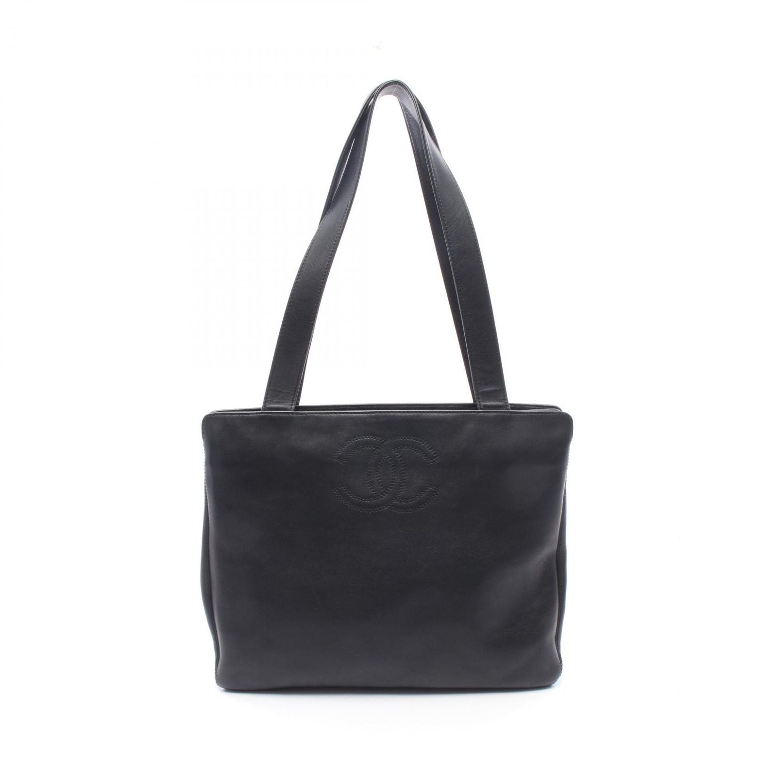 Chanel Tote CC Logo Black Lambskin