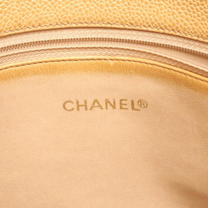 Chanel Tote Quilted Beige Caviar Leather — view 4