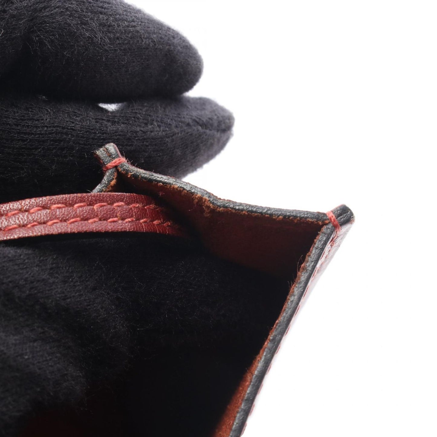 Hermes Shoulder Bag Onimetou Rouge Ash Calf — view 9