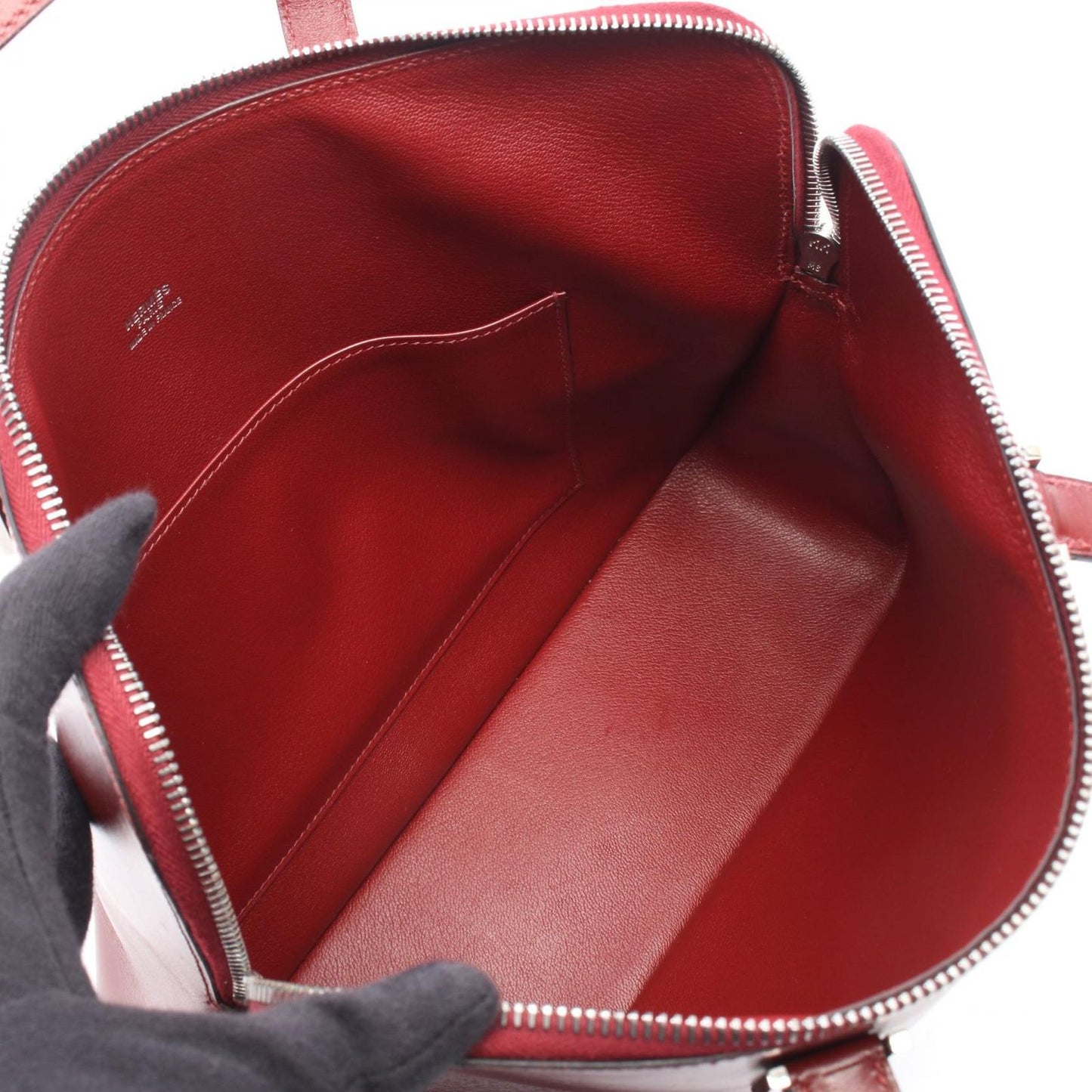 Hermes Handbag Escapade Rouge Ash Calf — view 3