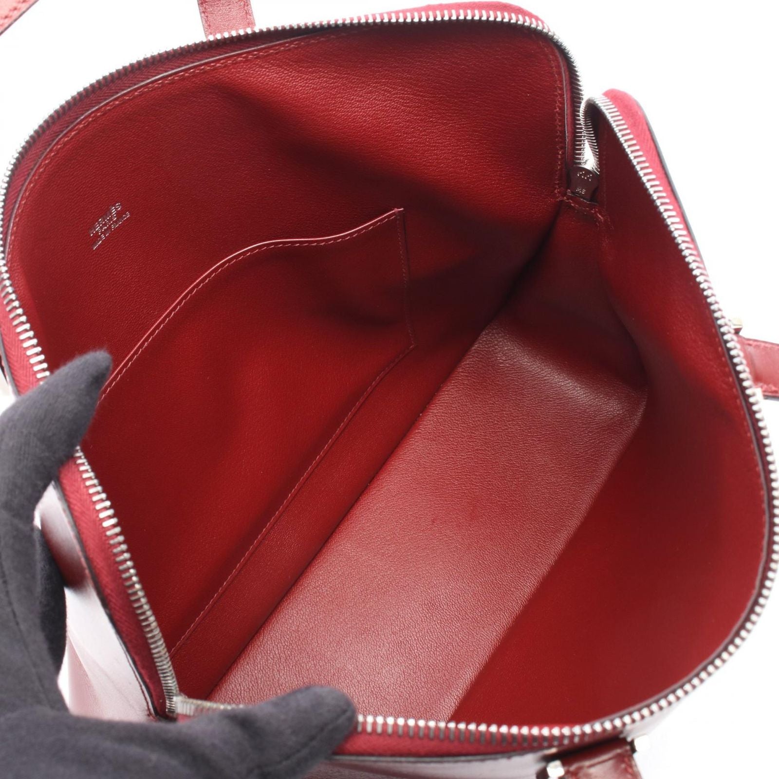 Hermes Handbag Escapade Rouge Ash Calf — view 3