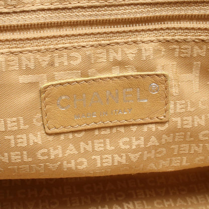Chanel Handbag Embossed Logo Tassel Black Leather Fringe Hand — view 4