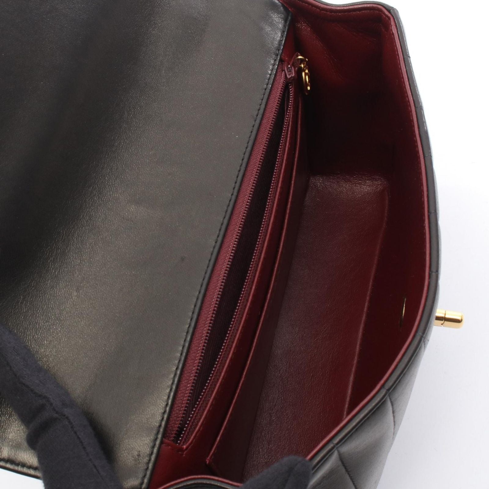 Chanel Shoulder Bag Mademoiselle Black Lambskin — view 3
