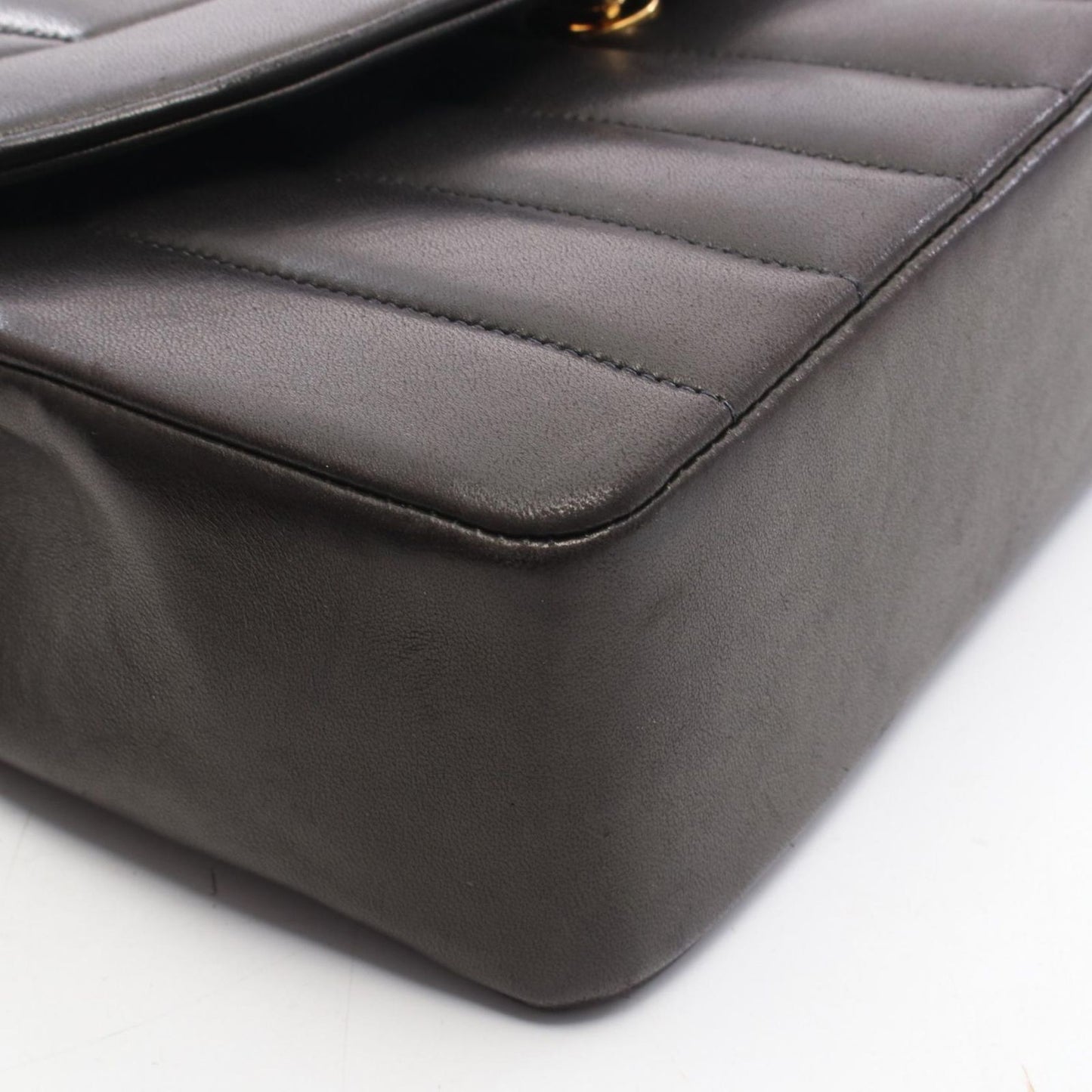 Chanel Shoulder Bag Mademoiselle Black Lambskin — view 8