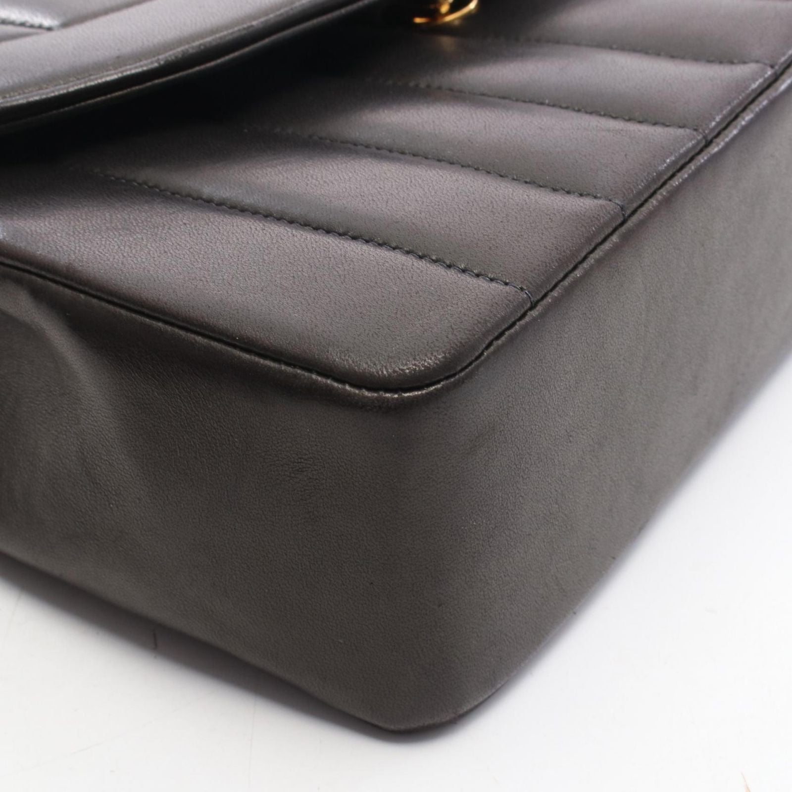 Chanel Shoulder Bag Mademoiselle Black Lambskin — view 8