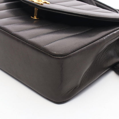 Chanel Shoulder Bag Mademoiselle Black Lambskin — view 9