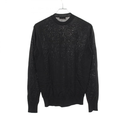 Dior Knit Bee Embroidery Crew Neck Wool Sweater — view 2
