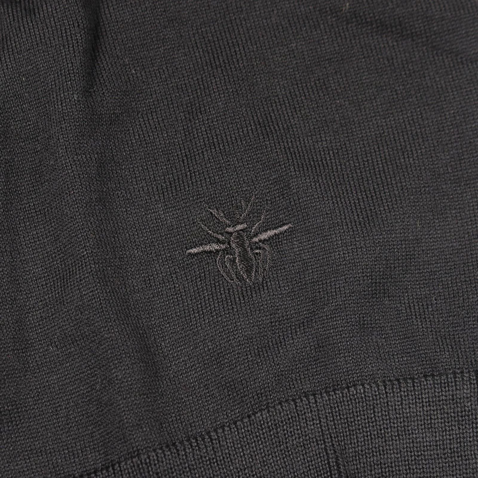 Dior Knit Bee Embroidery Crew Neck Wool Sweater — view 6