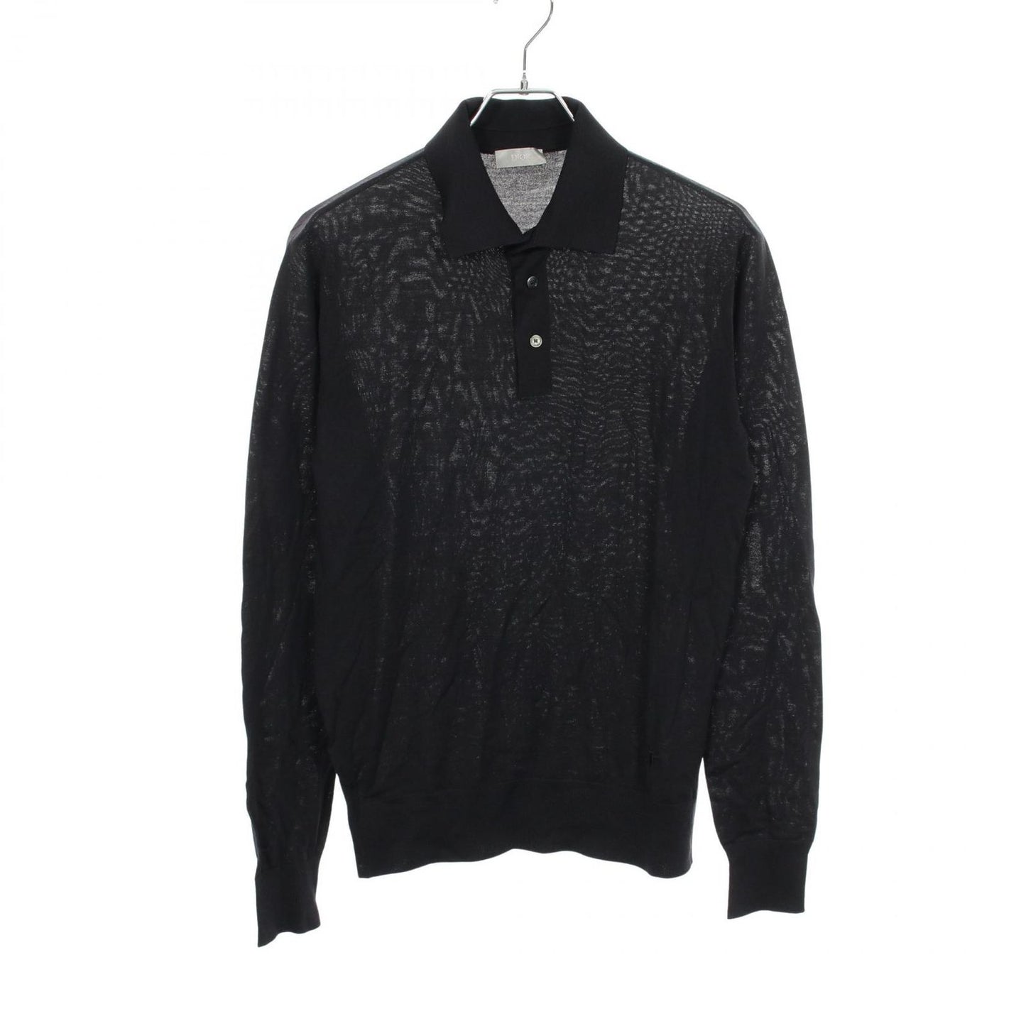 Dior Polo Shirt Bee Embroidery Long Sleeve Wool