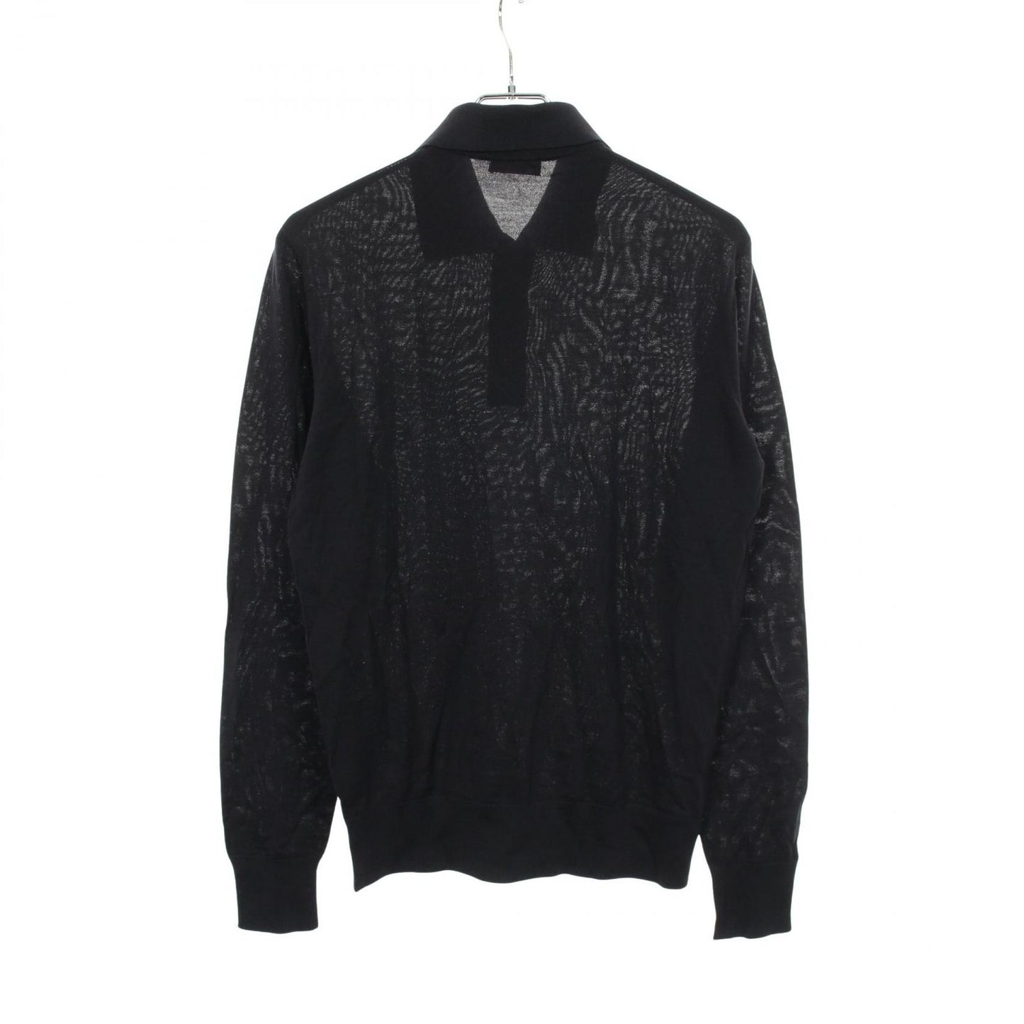 Dior Polo Shirt Bee Embroidery Long Sleeve Wool — view 2