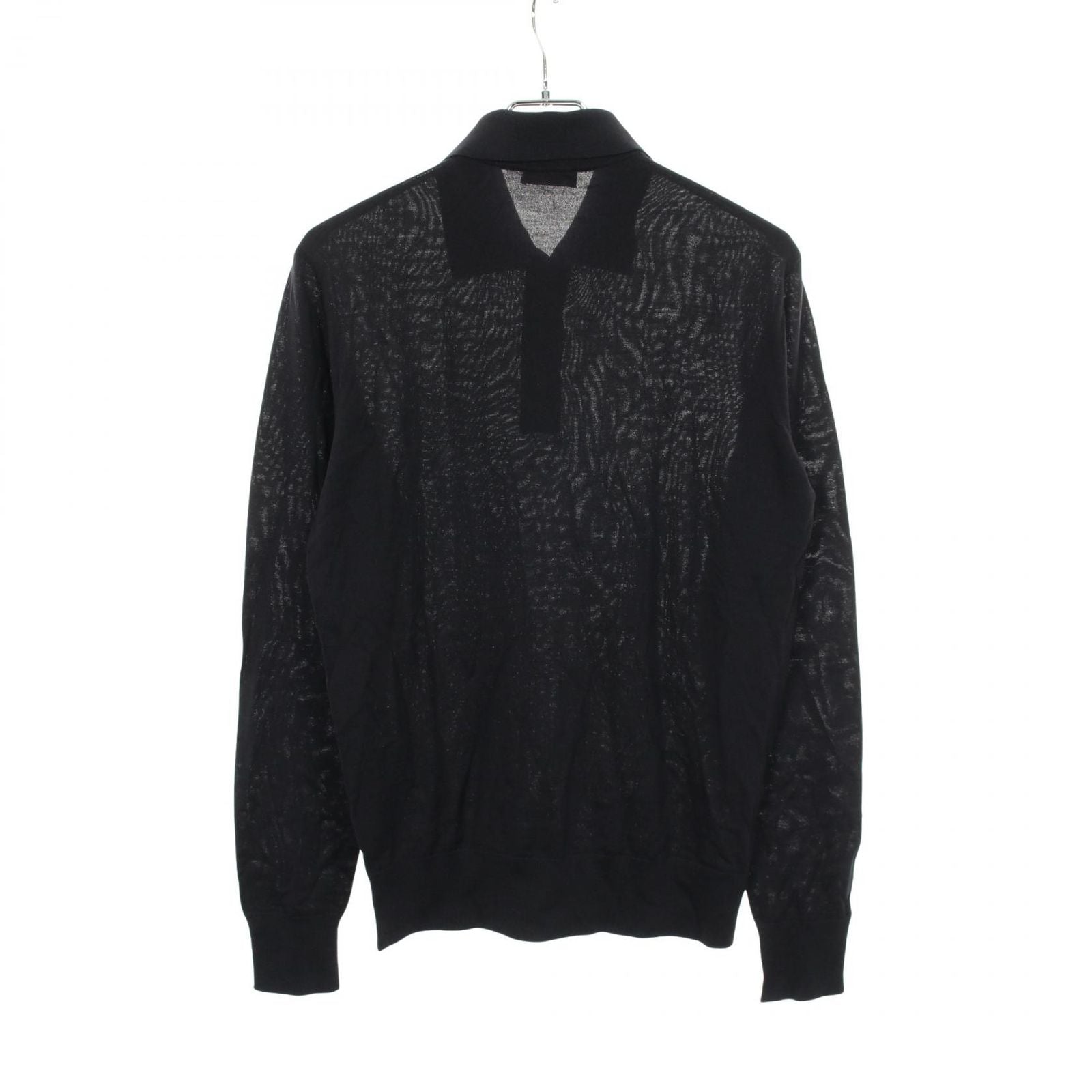Dior Polo Shirt Bee Embroidery Long Sleeve Wool — view 2