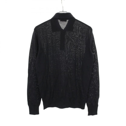 Dior Polo Shirt Bee Embroidery Long Sleeve Wool — view 2