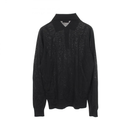 Dior Polo Shirt Bee Embroidery Long Sleeve Knit Wool — view 2