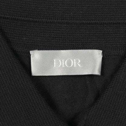 Dior Polo Shirt Bee Embroidery Long Sleeve Knit Wool — view 3