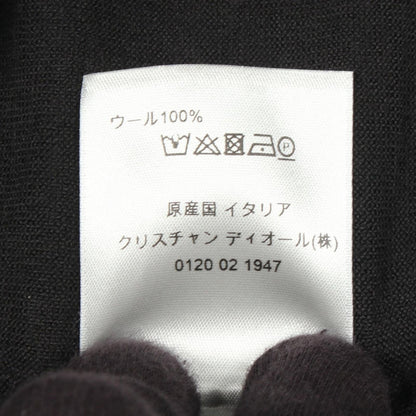 Dior Polo Shirt Bee Embroidery Long Sleeve Knit Wool — view 4