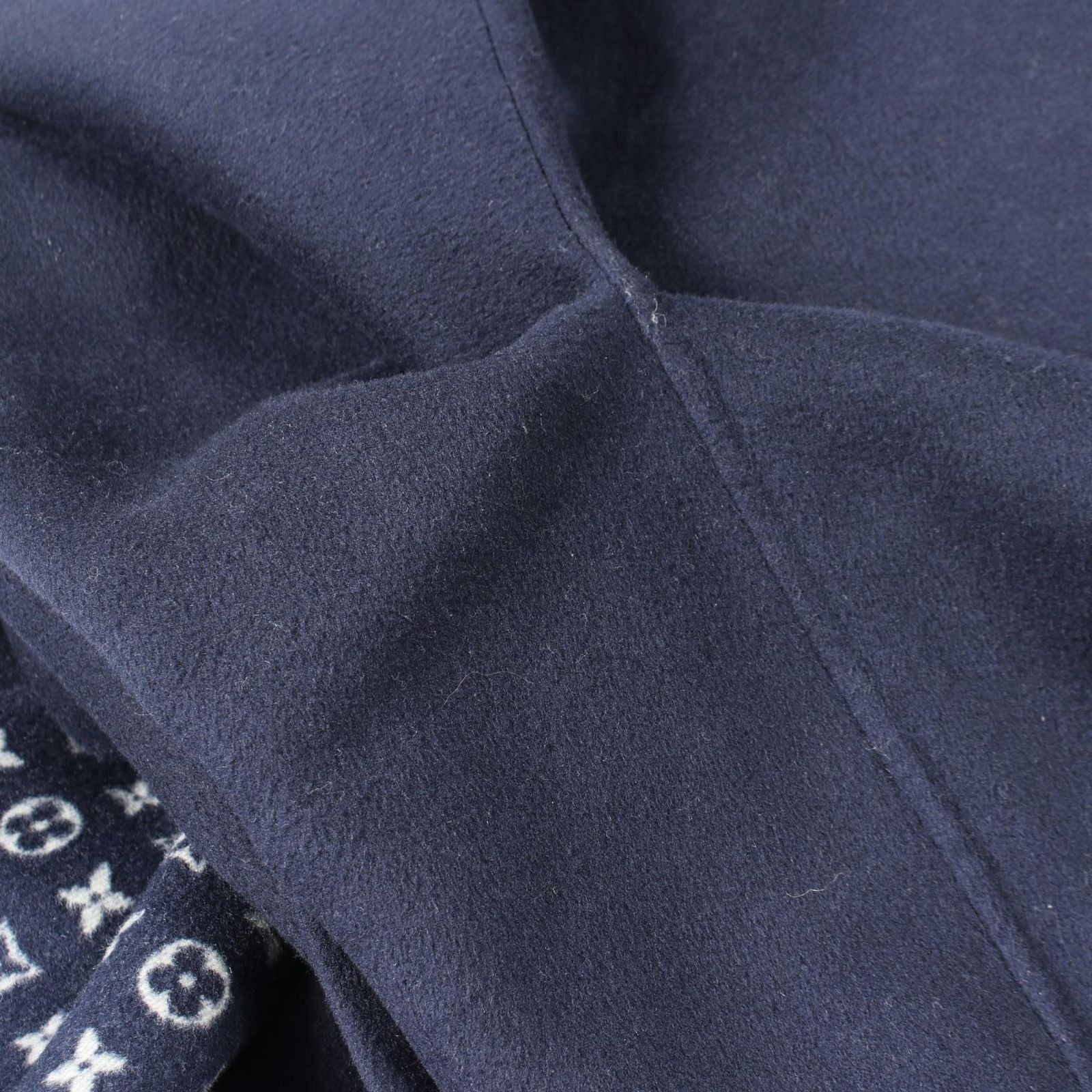 Louis Vuitton Double Face Drape Front Coat Qwe Wool — view 9
