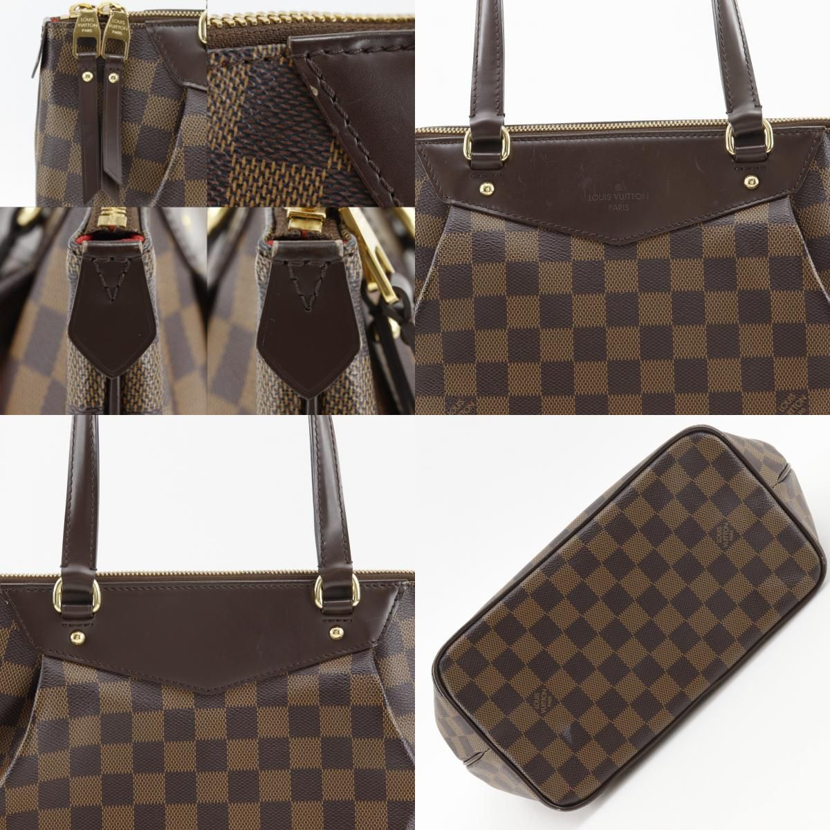 Louis Vuitton PM Damiercanvas Brown LadyTote Bag — view 9