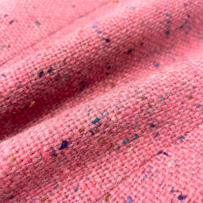 Saint Laurent Yves Vintage Tweed Jacket Stand Collar 34 Pink Wool — view 7