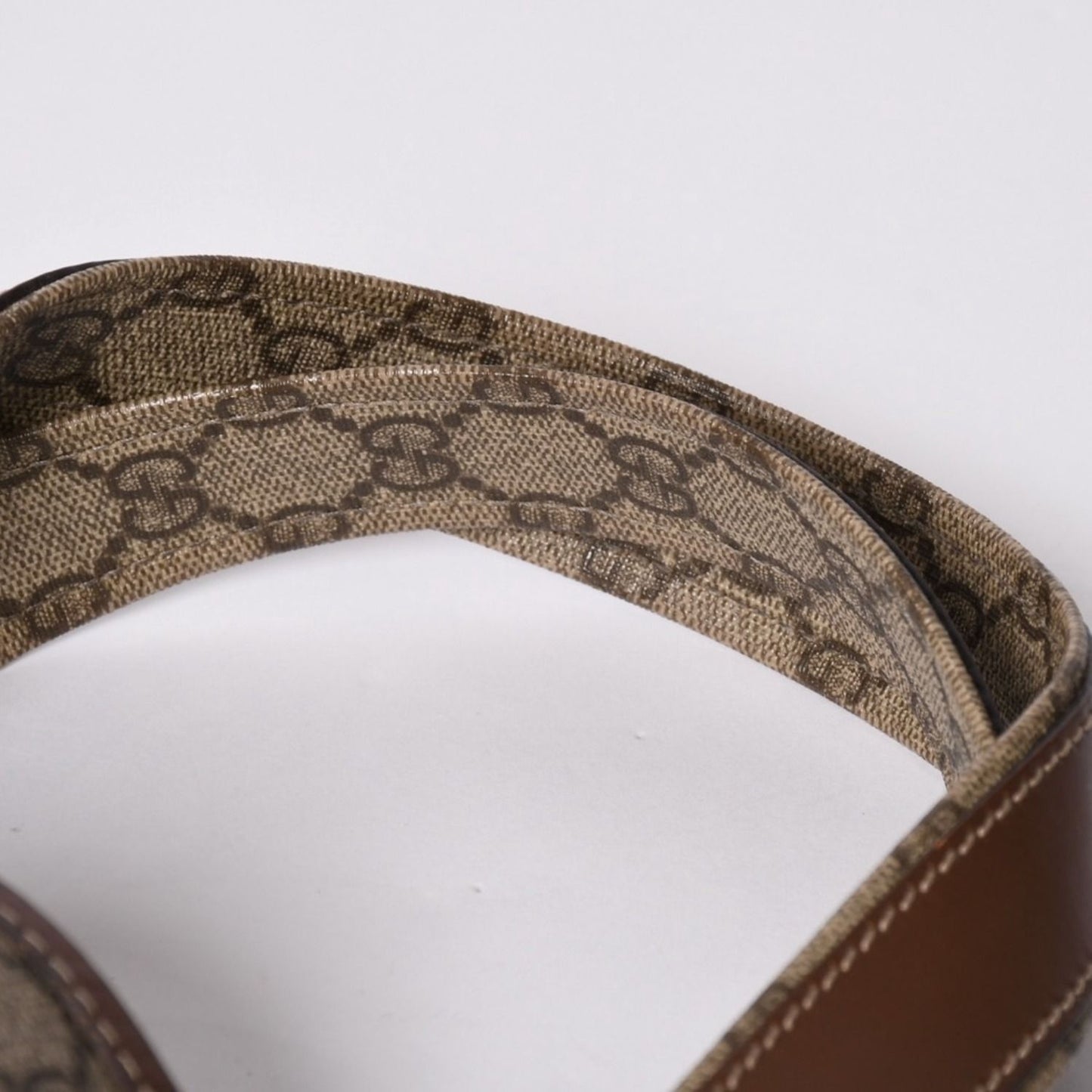 Gucci Guuci Tote Bag GG Canvas Brown Beige Gold — view 8