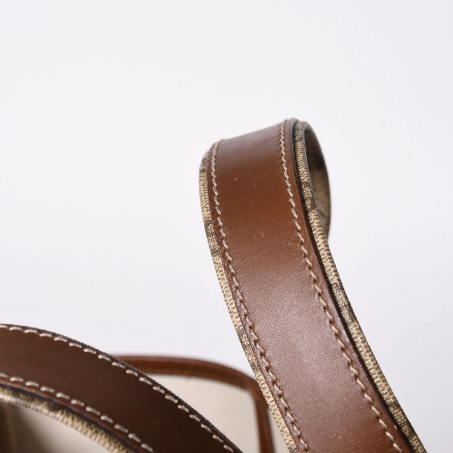 Gucci Guuci Tote Bag GG Canvas Brown Beige Gold — view 7
