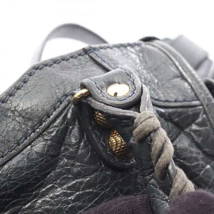 Balenciaga Handbag Classic Mini City Charcoal Gray Leather — view 6