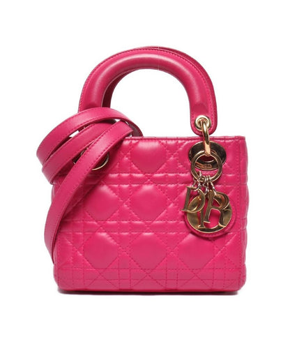 Dior 2-Way Shoulder Bag Ladydio Cannage LadyChristian