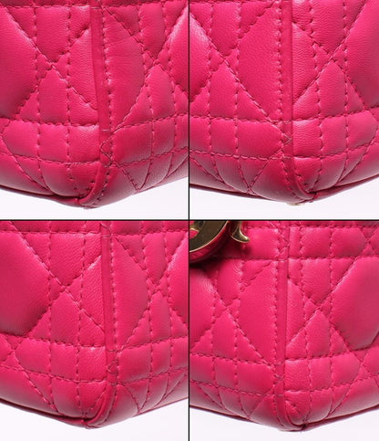 Dior 2-Way Shoulder Bag Ladydio Cannage LadyChristian — view 5