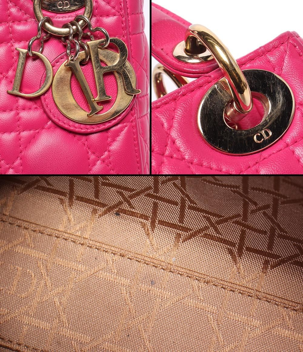 Dior 2-Way Shoulder Bag Ladydio Cannage LadyChristian — view 6