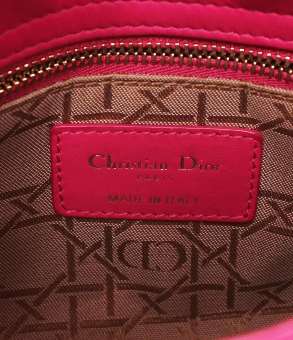 Dior 2-Way Shoulder Bag Ladydio Cannage LadyChristian — view 4