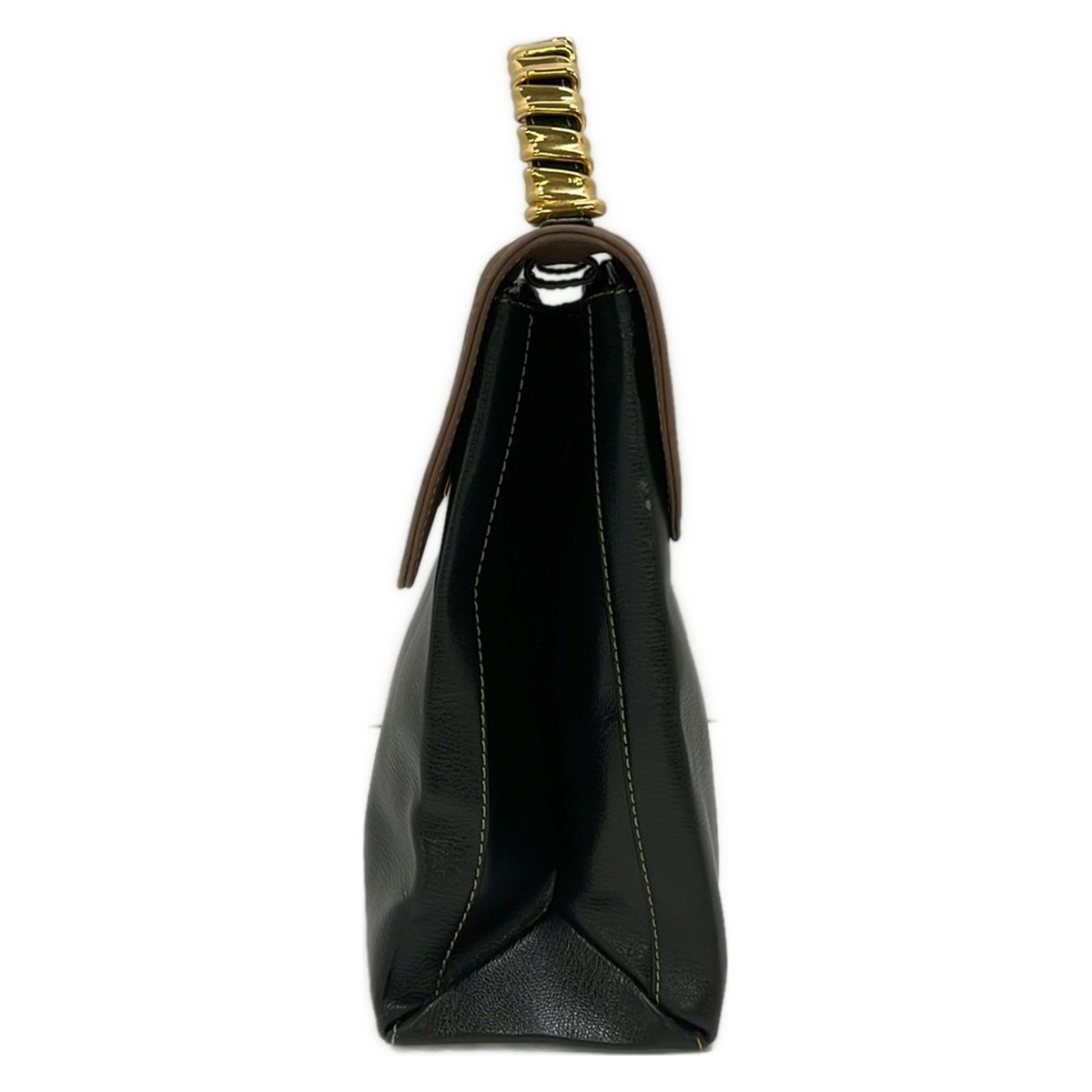 Loewe Handbag Black Da Ninebrown Leather — view 2