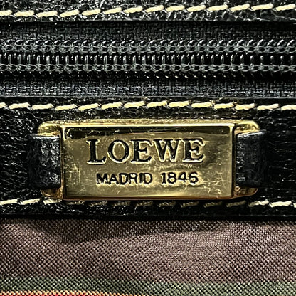 Loewe Handbag Black Da Ninebrown Leather — view 8
