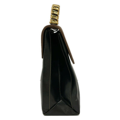 Loewe Handbag Black Da Ninebrown Leather — view 4