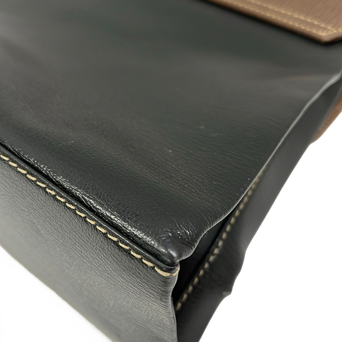 Loewe Handbag Black Da Ninebrown Leather — view 6