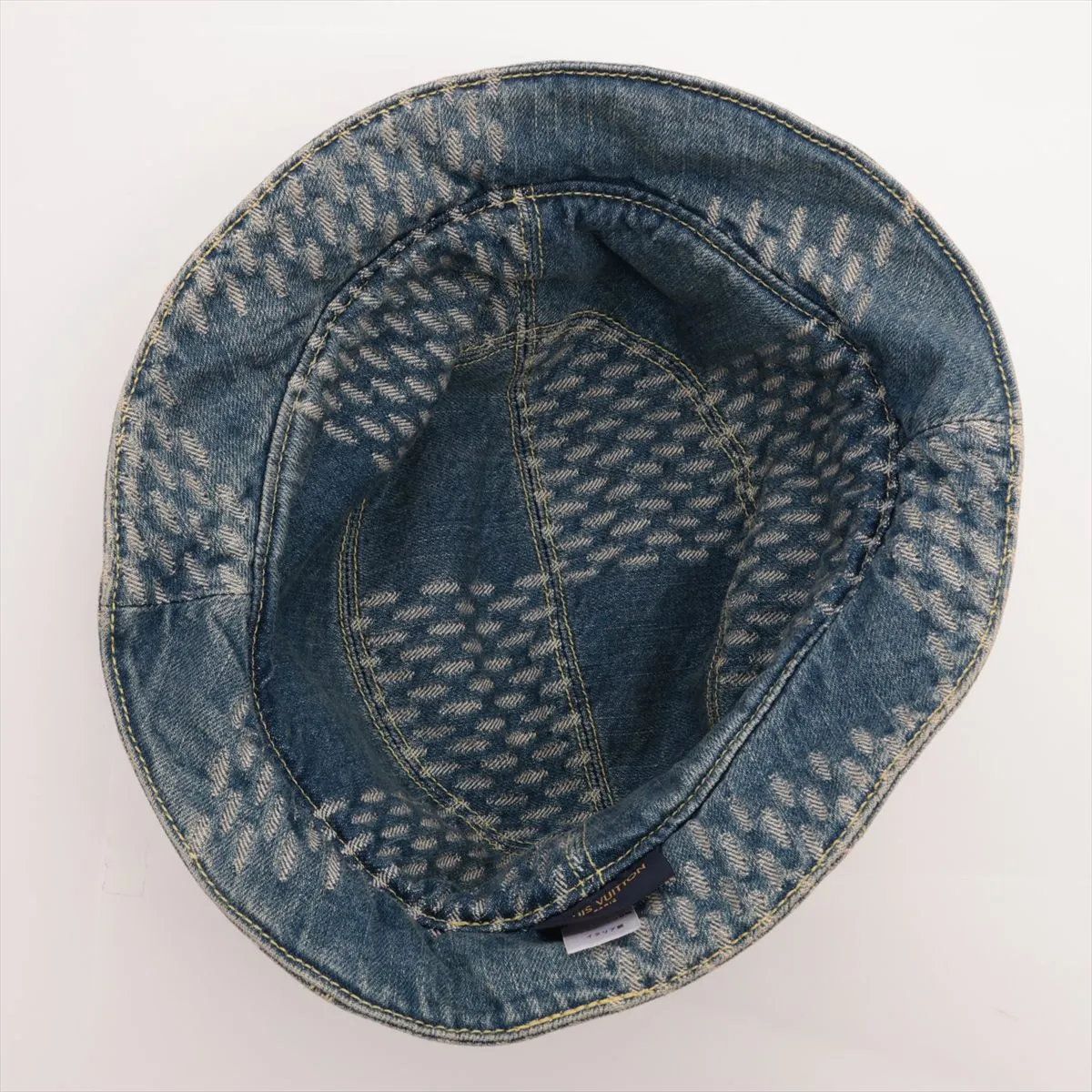 Louis Vuitton with Damier Monogram bule Hat MM — view 4