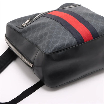 Gucci GG Sherry Line Leather Sac Bag Black — view 4