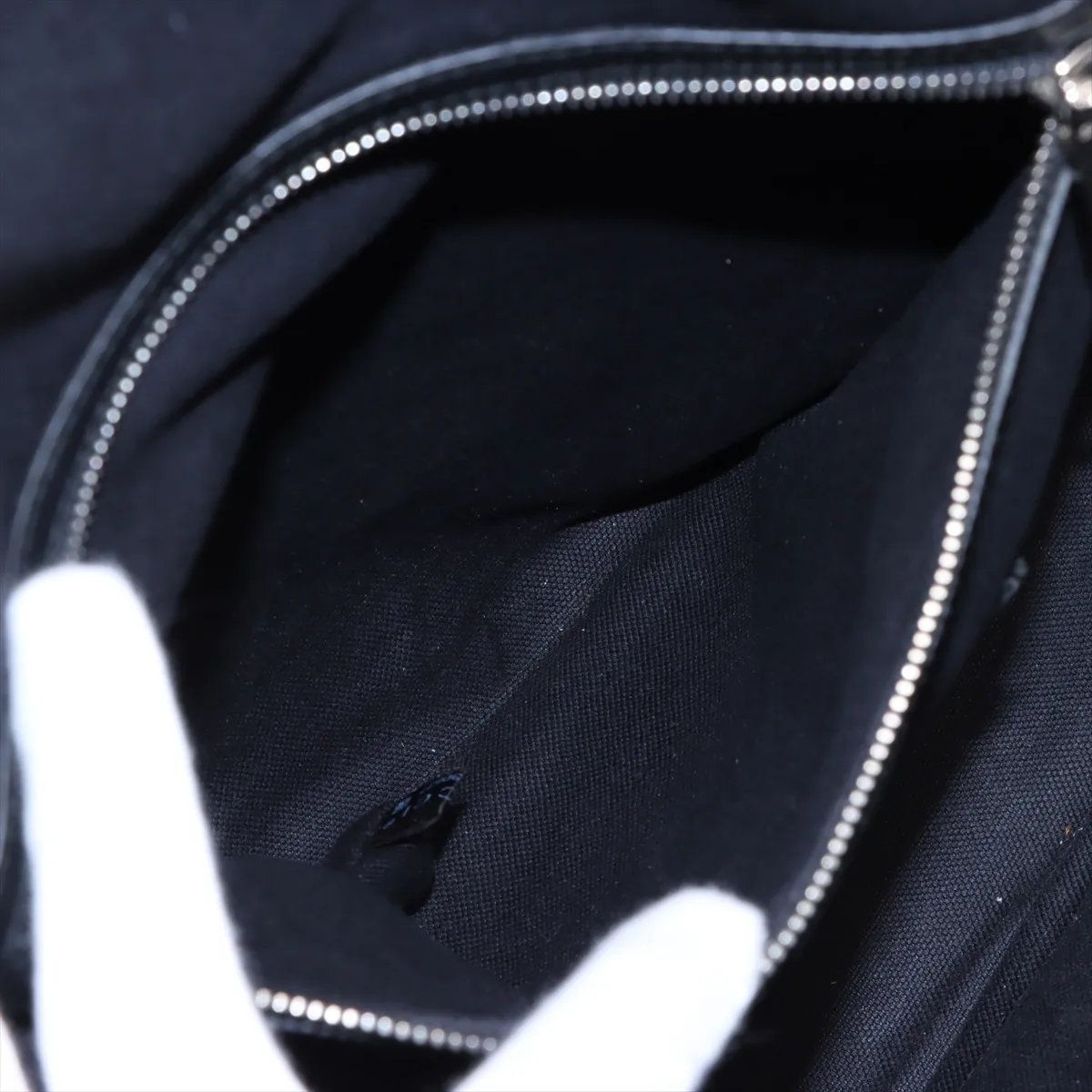 Gucci GG Sherry Line Leather Sac Bag Black — view 8