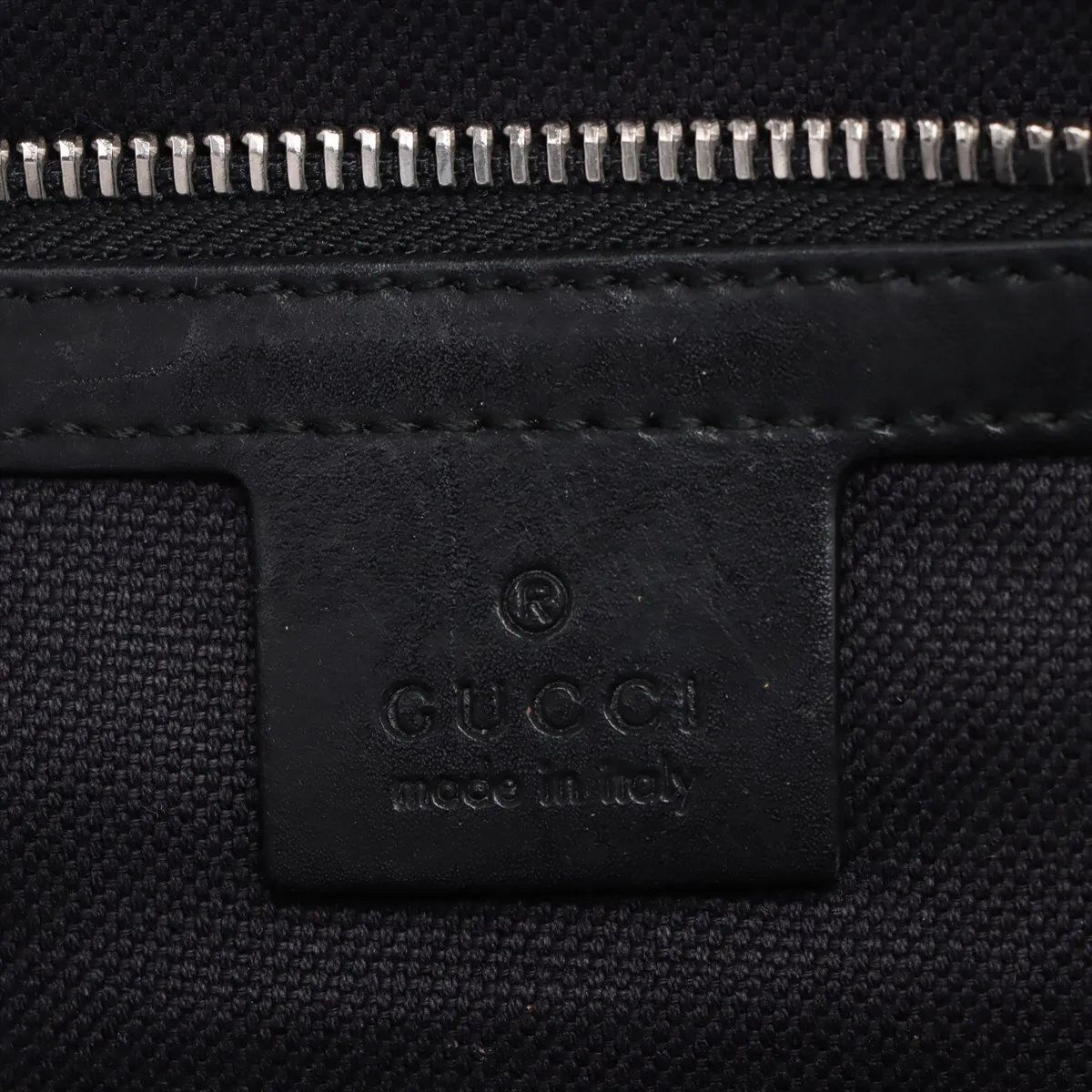 Gucci GG Sherry Line Leather Sac Bag Black — view 9