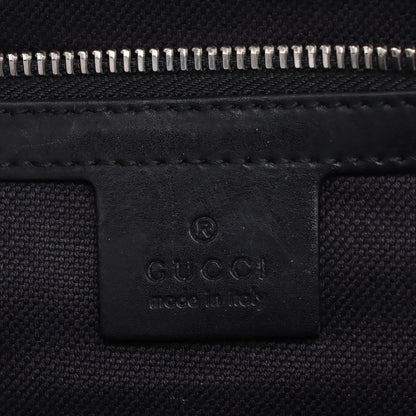 Gucci GG Sherry Line Leather Sac Bag Black — view 9