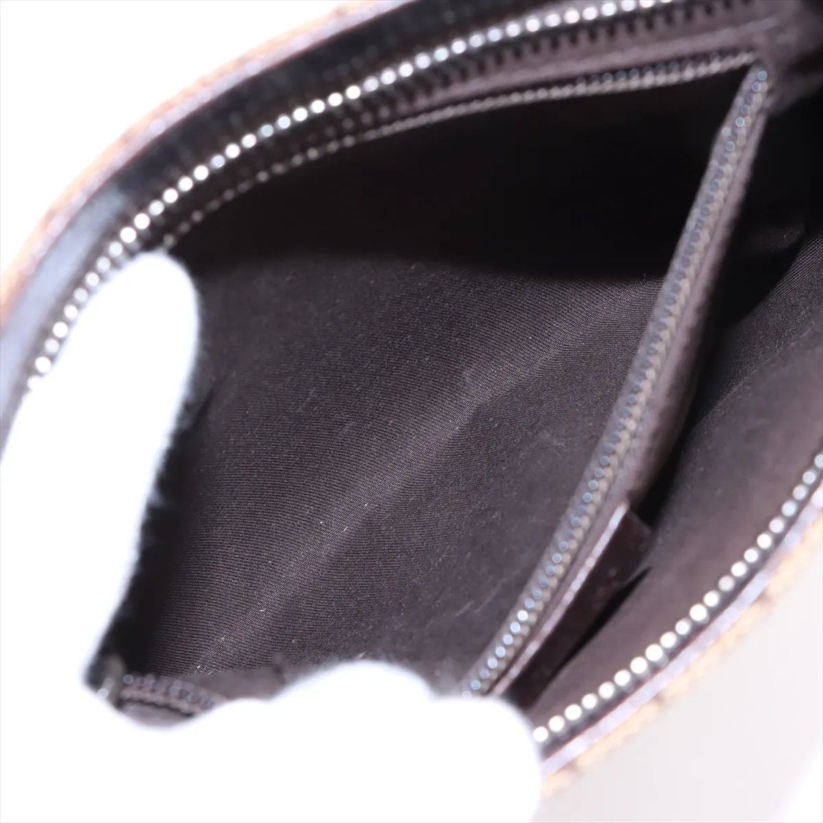 Gucci GG Canvas Leather Shoulder Bag Crossbody Brown — view 7